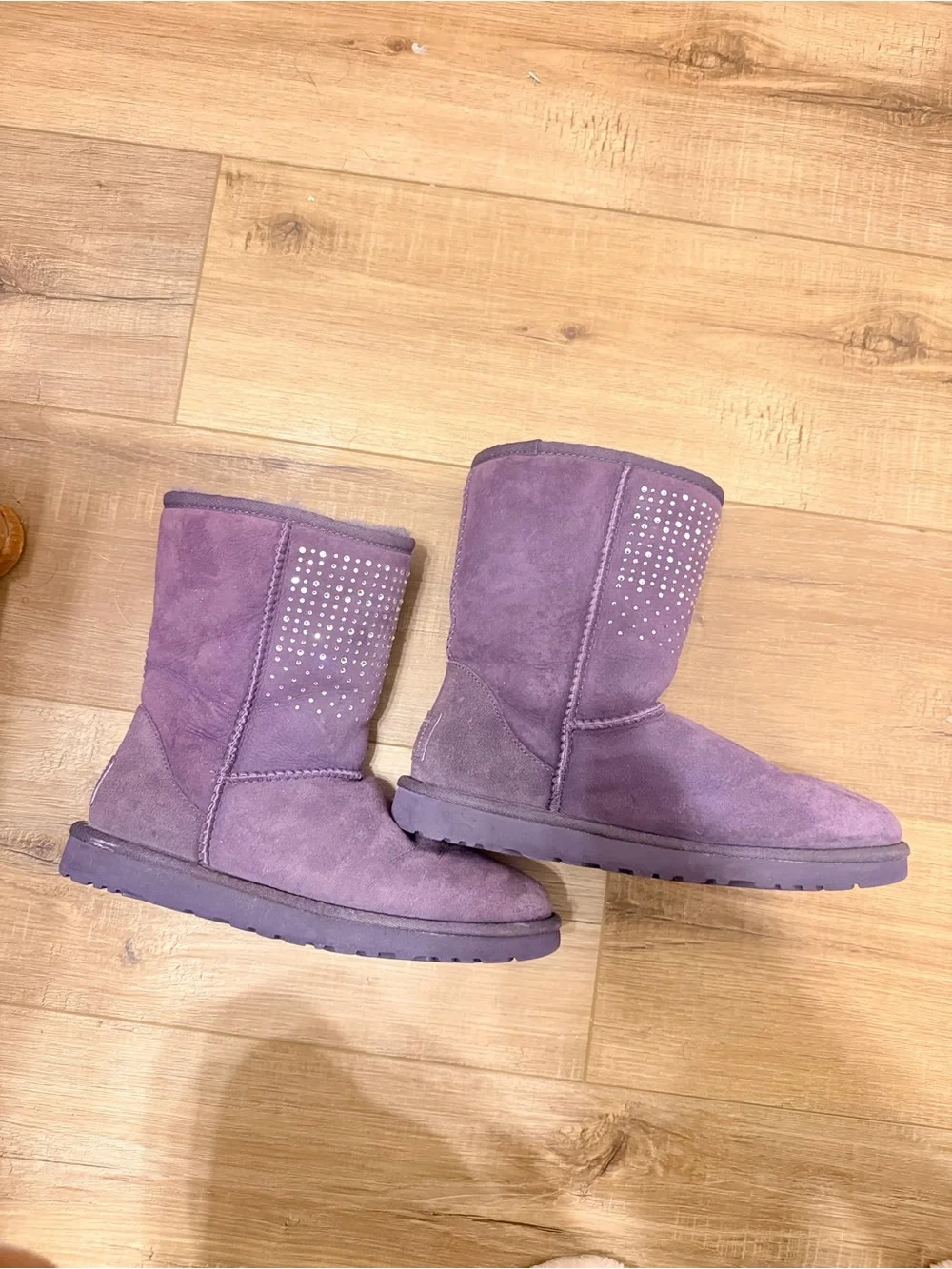 UGG Purple classic Boots with Crystal rhinestone  Accents